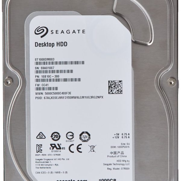 (Old Model) Seagate 1TB Desktop HDD SATA 6Gb/s 64MB Cache 3.5-Inch Intern… NEW